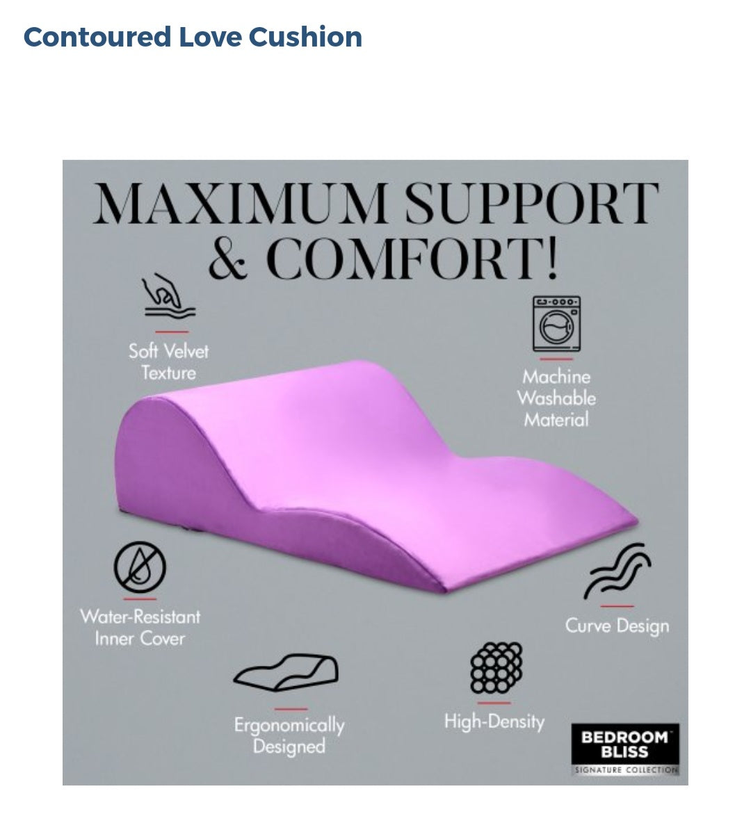 Contoured Love Cushion