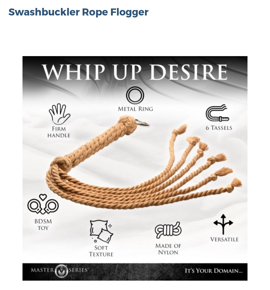 Swashbuckler Rope Flogger