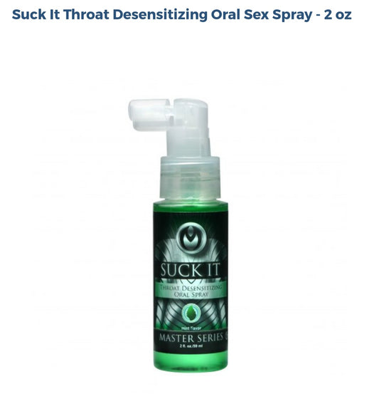 Suck It Throat Desensitizing Oral Sex Spray - 2oz
