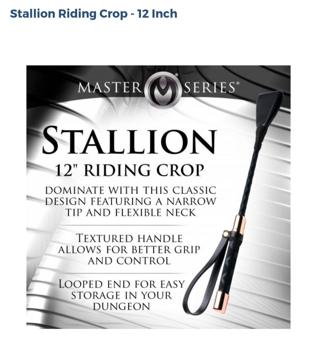 Master Series Stallion 12" Riding Crop