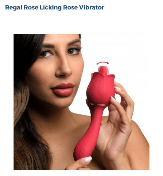 Regal Rose Licking Rose Vibrator