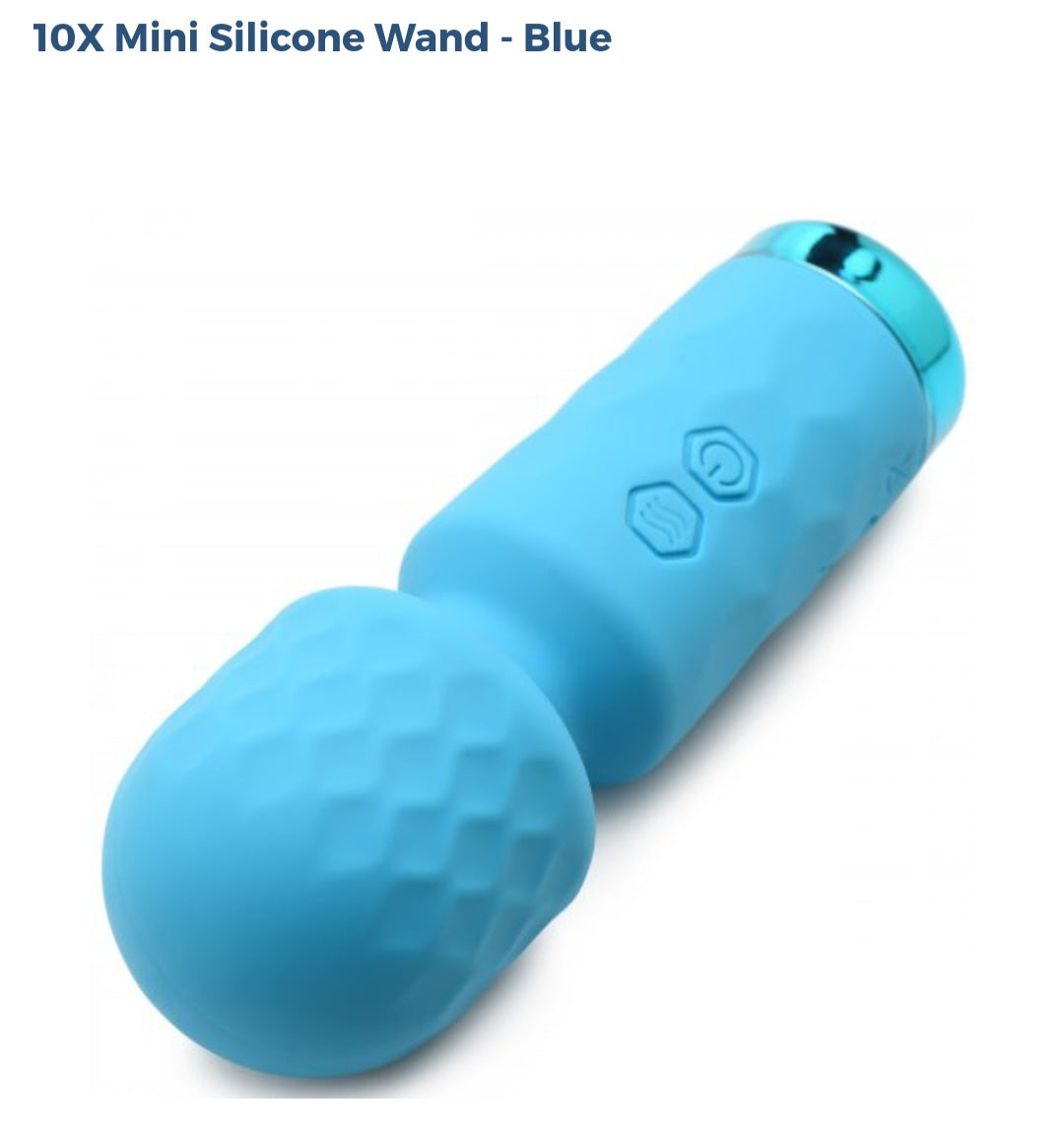 10× Mini Silicone Wand-Light Blue