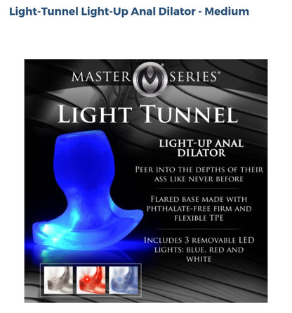 Light-Tunnel Light-Up Anal Dilator-Medium/Large