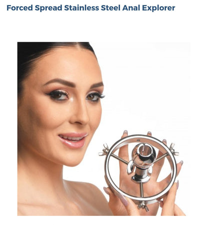 Forced Spread Stainless Steel Anal Explorer