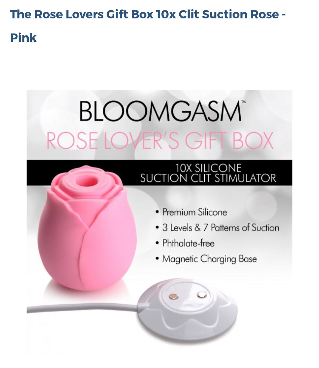 The Rose Lovers Gift Box Clit Suction Rose-Pink