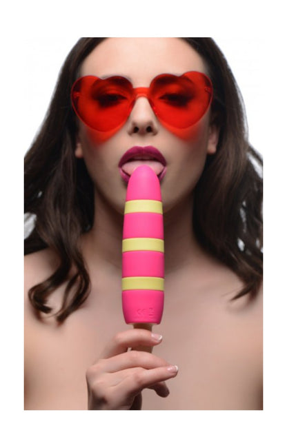 Copy of Fizzin 10x Popsicle Silicone Rechargeable-Red Vibrator