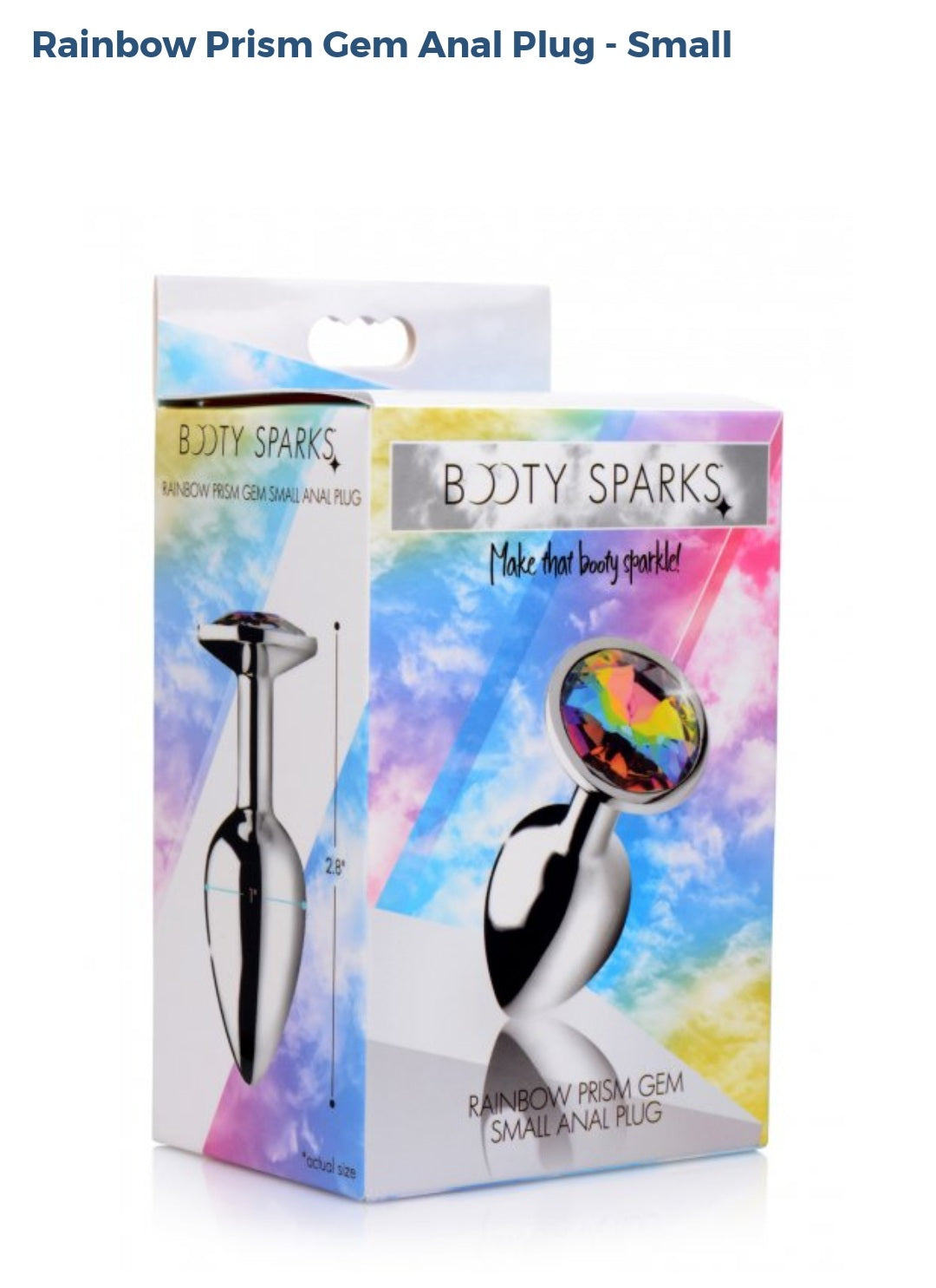 Booty Sparks Rainbow 🌈  Prism Anal Plug - Small