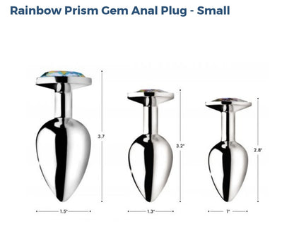 Booty Sparks Rainbow 🌈  Prism Anal Plug - Small