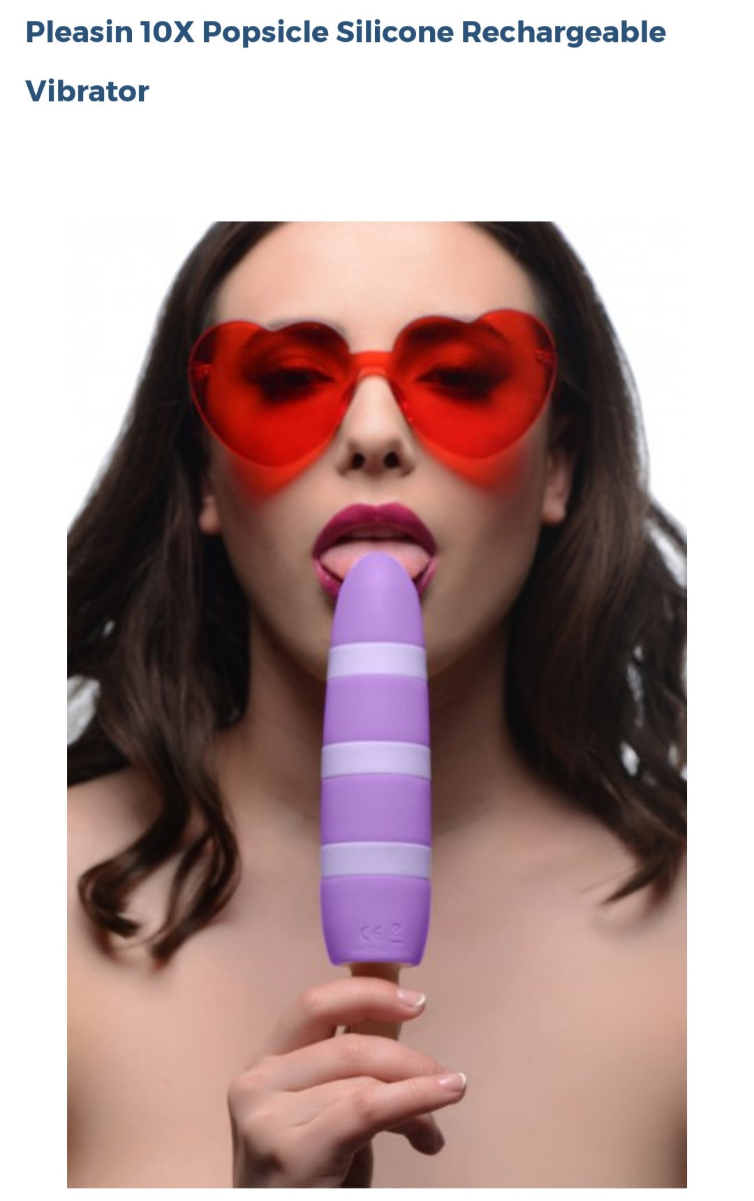 Fizzin 10x Popsicle Silicone Rechargeable-Purple Vibrator