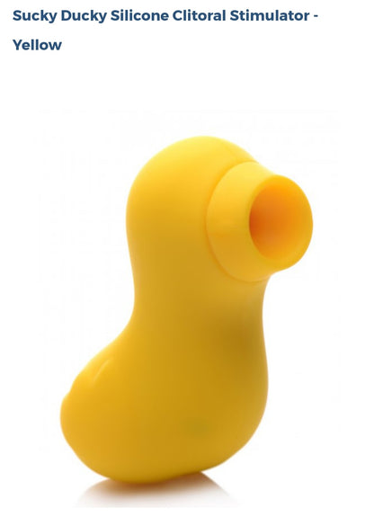 Sucky Ducky Silicone Clitoral Stimulator-Yellow