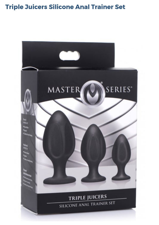 Triple Juicers Silicone Anal Trainers Set