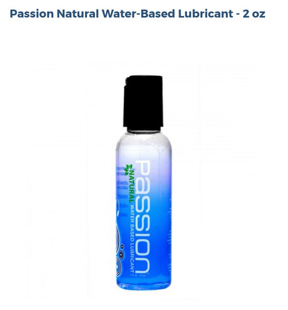 Passion Natural Water-Based Lubricant 2OZ