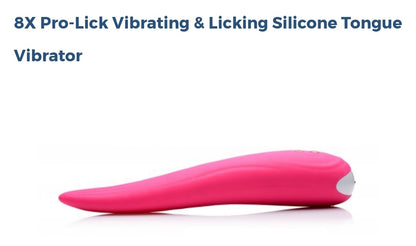 8X Pro-Lick Vibrating & Licking Silicone Tongue Vibrator 👅