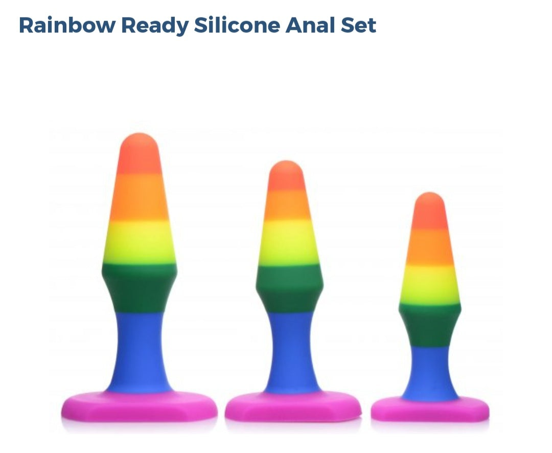 Rainbow Ready Silicone Anal Set