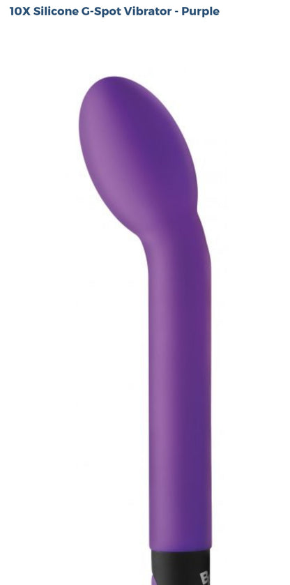 10X Silicone G-Spot Vibrator-Purple