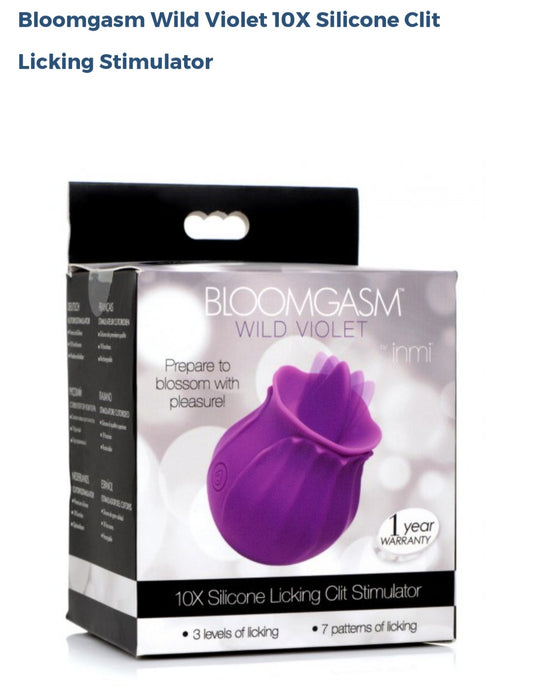 Bloomgasm Wild Violent 10X Silicone Clit Licking Stimulator