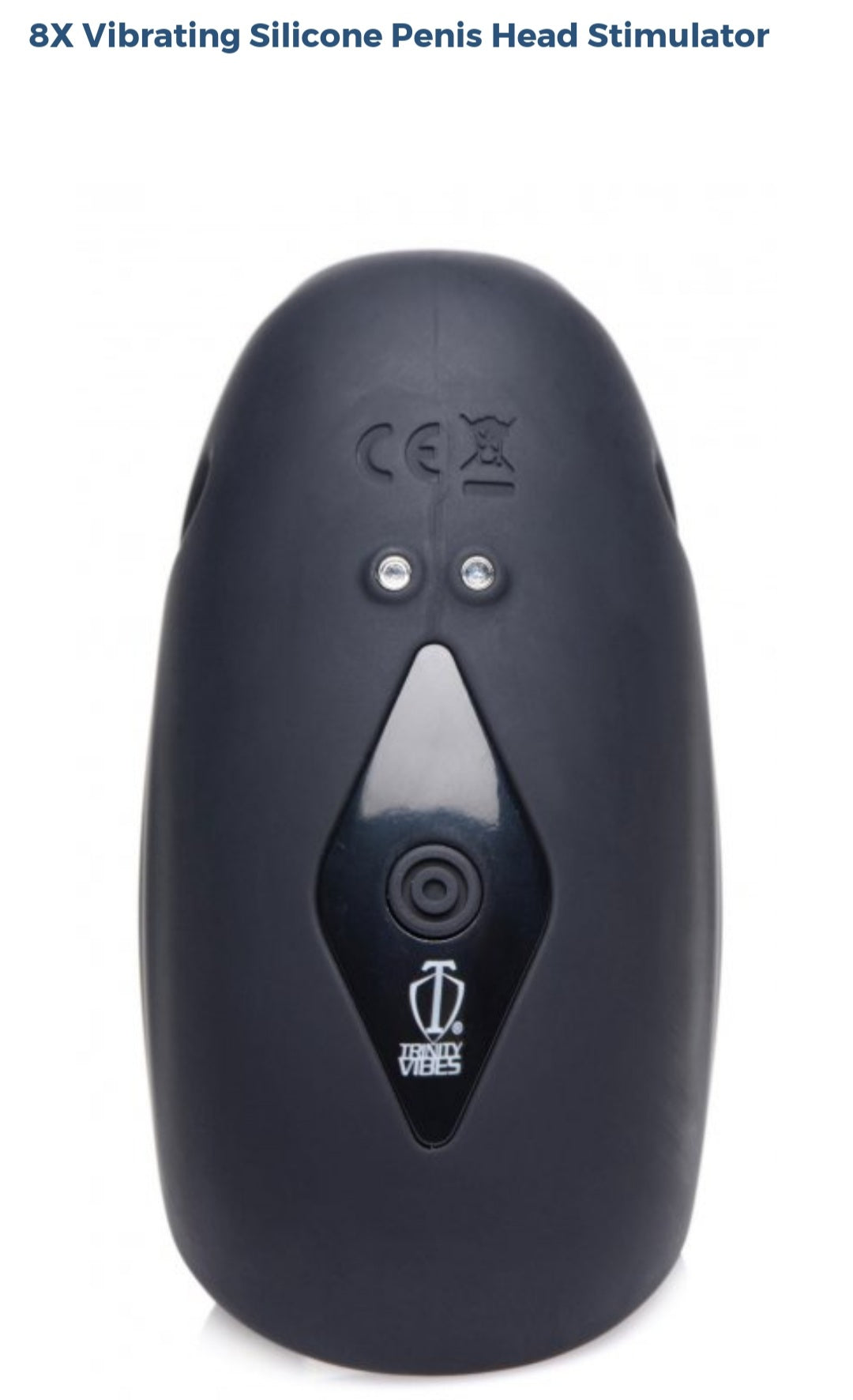 8X Vibrating Silicone Penis Head Stimulator