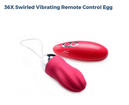 36X Swirled Vibrating Remote Control Egg 🥚
