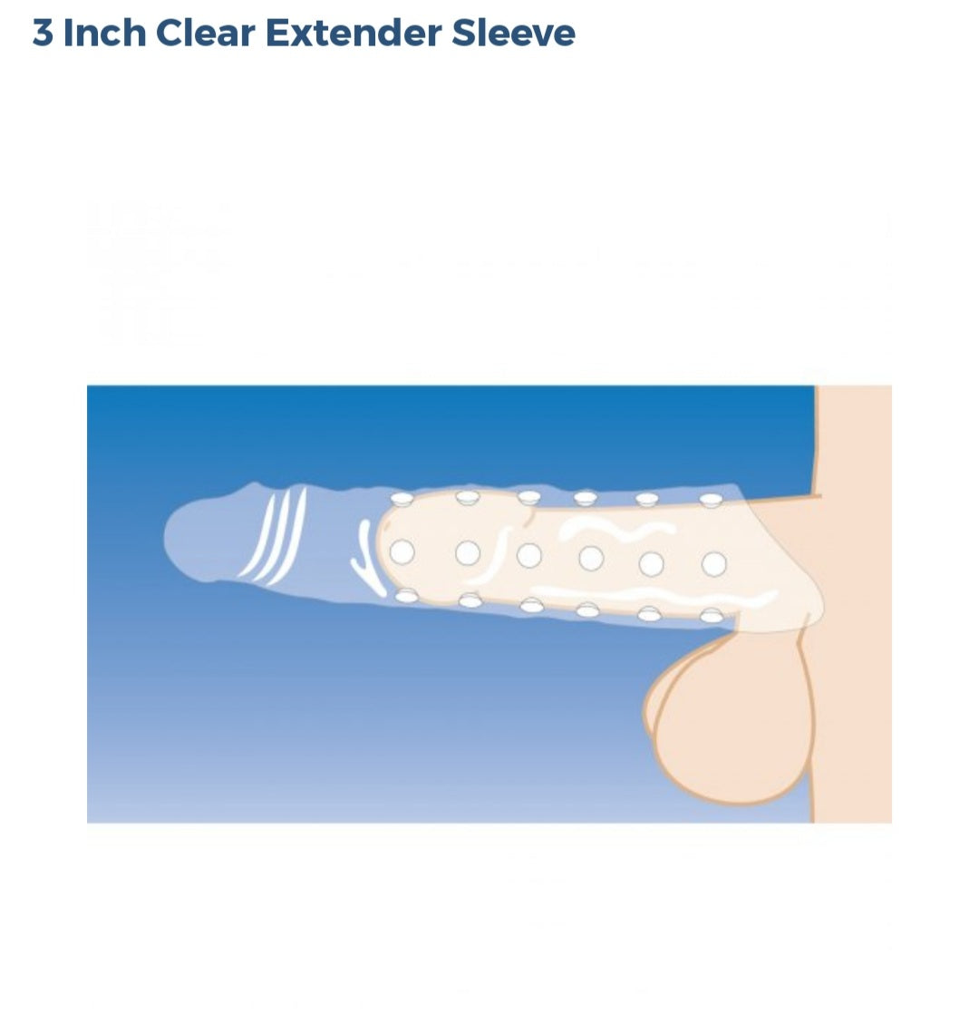 3 Inch Clear Extender Sleeve
