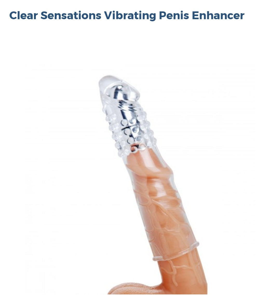 Clear Sensations Vibrating Penis Enhancer